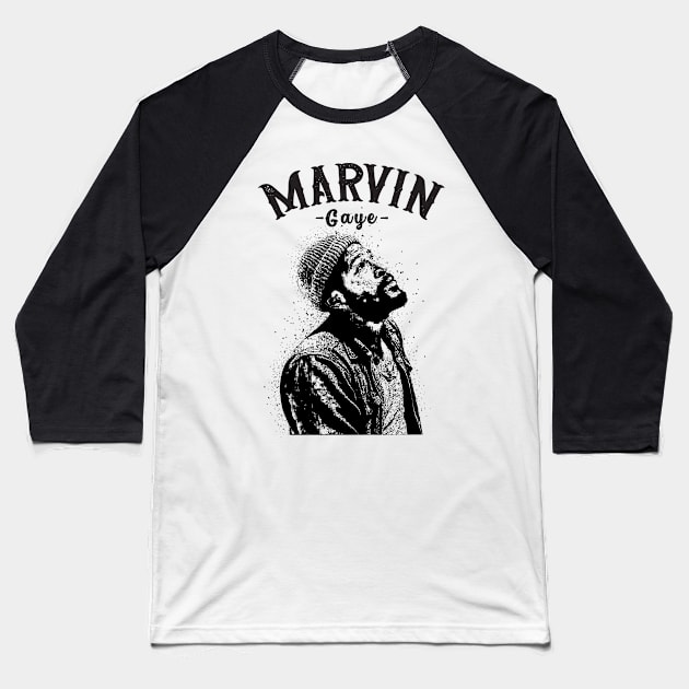 Marvin Gaye Baseball T-Shirt by Yopi